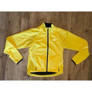BELLWETHER CYCLING JACKET SIZE Medium Reflective Yellow Bright Zippered